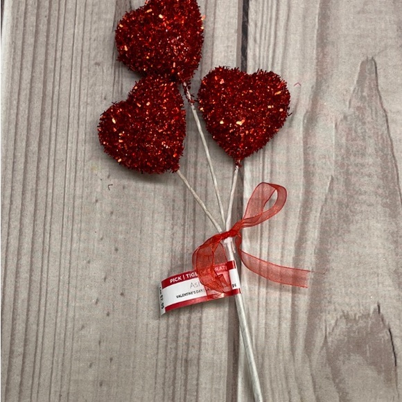 Ashland 3Pc Valentines Day Lot Kissing Booth Table Top Sign Heart Pick Red Heart - Picture 4 of 7